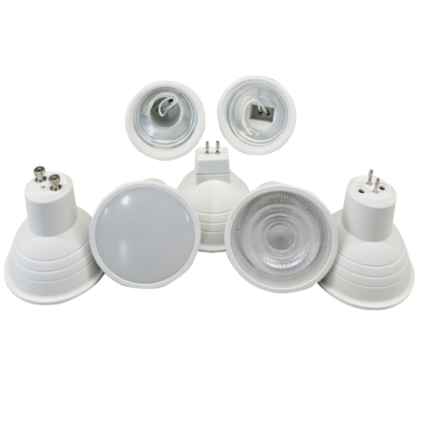 LED CUP LIGHTS PA / PBT MR16 GU5.3 GU10 E27 P06