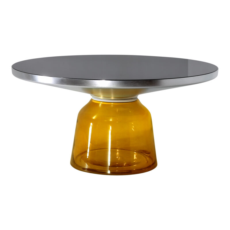 Glass bell coffee table