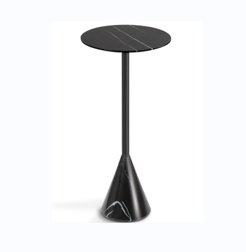 Carbon Steel Marble Side Table