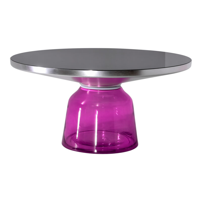 Glass bell coffee table