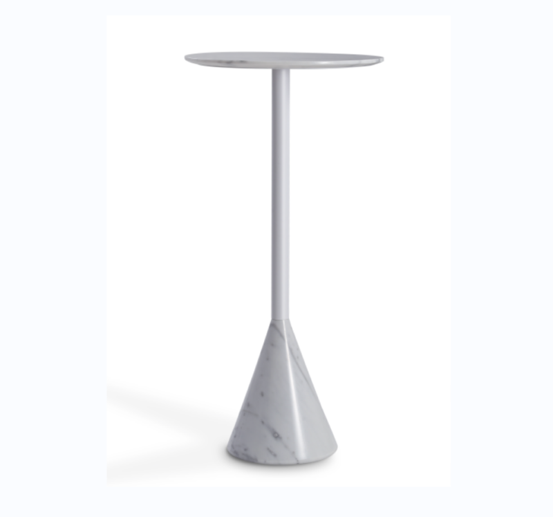 Carbon Steel Marble Side Table