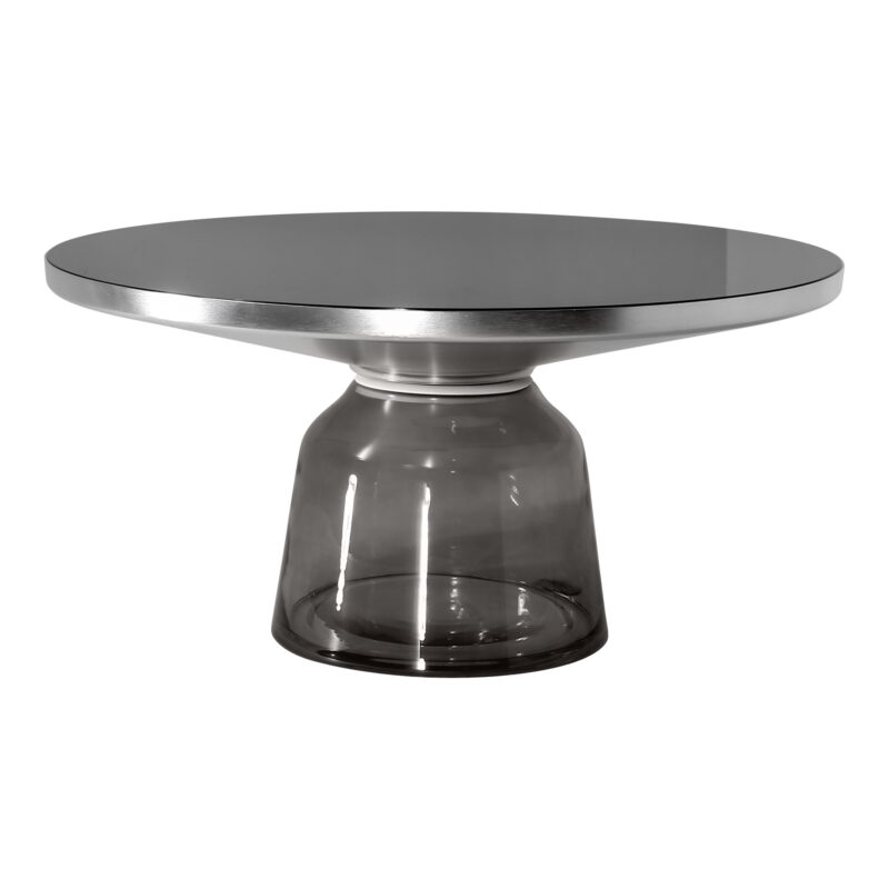 Glass bell coffee table