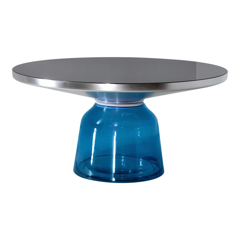 Glass bell coffee table