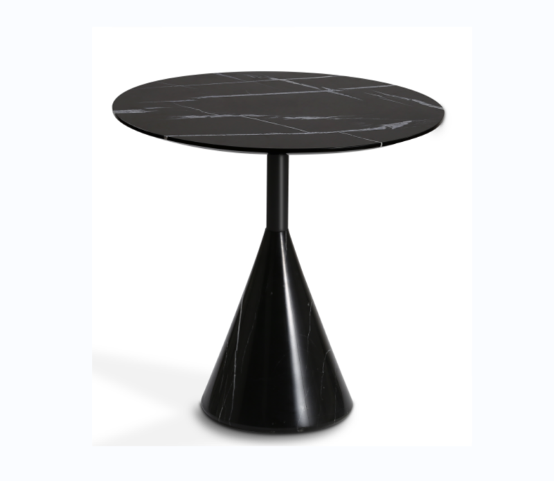 Carbon Steel Marble Side Table