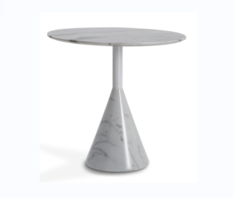 Carbon Steel Marble Side Table