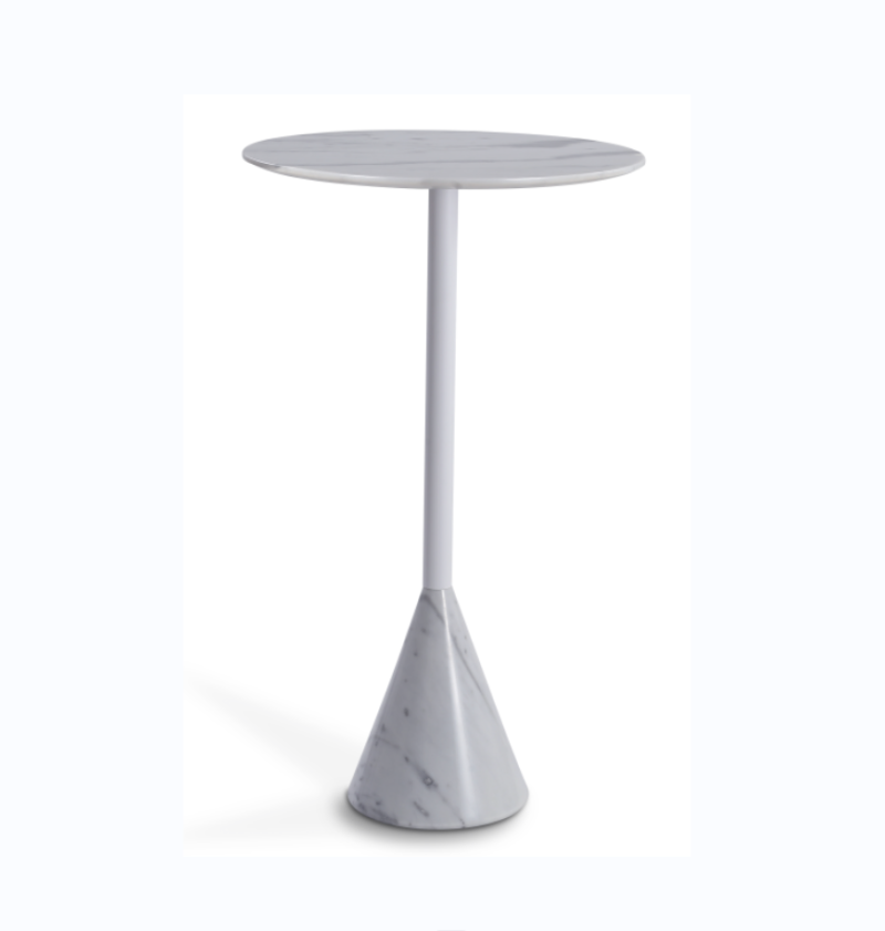 Carbon Steel Marble Side Table