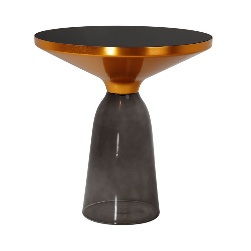 Glass bell coffee table