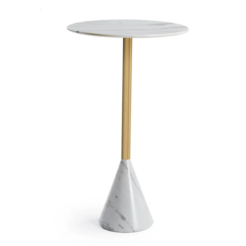 Carbon Steel Marble Side Table