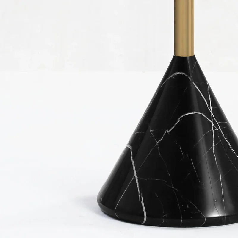 Carbon Steel Marble Side Table