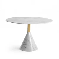 Carbon Steel Marble Side Table