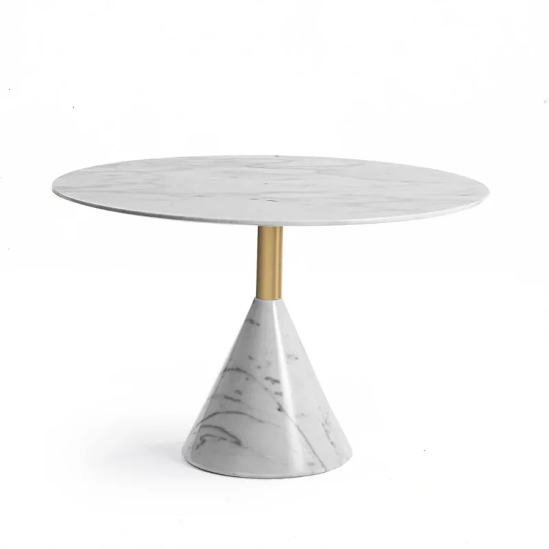 Carbon Steel Marble Side Table