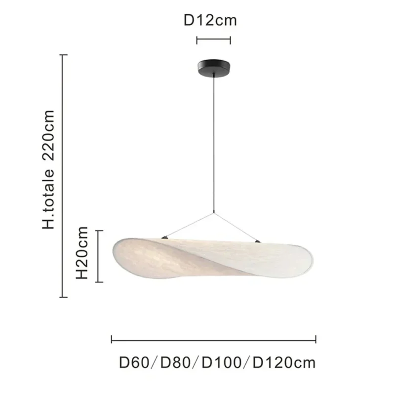 Fabric Led Potato chip Pendant Lamp Clpr8585