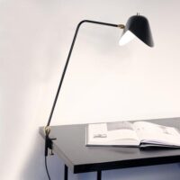 Serge Mouille Agrafée Desk Lamp Double-Swivel