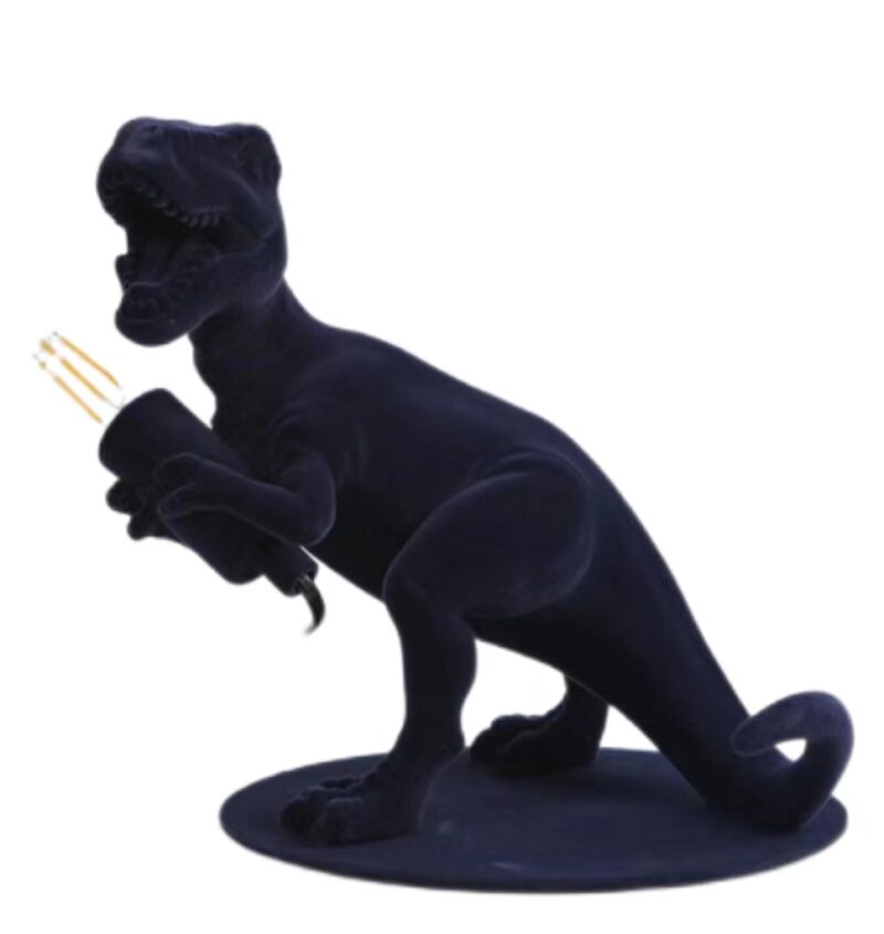 Tyrannosaurus Dinosaur Resin Table Lamp Green