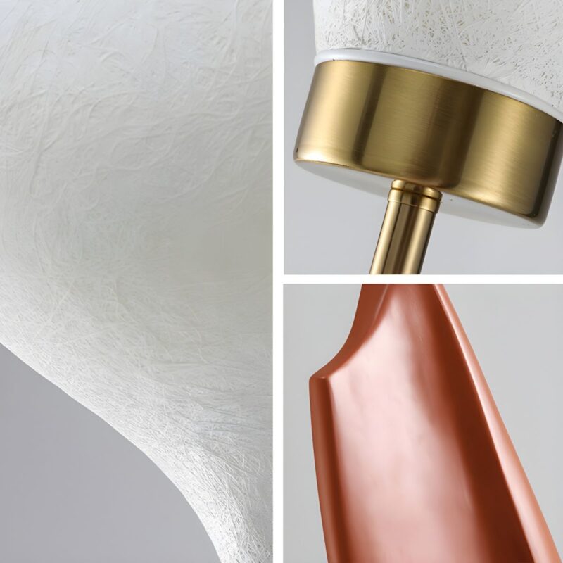 Modern Mountain Peak Resin Floor Lamp Brown