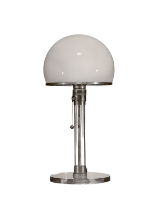 Glass Carbon Steel Metal Base Table Lamp