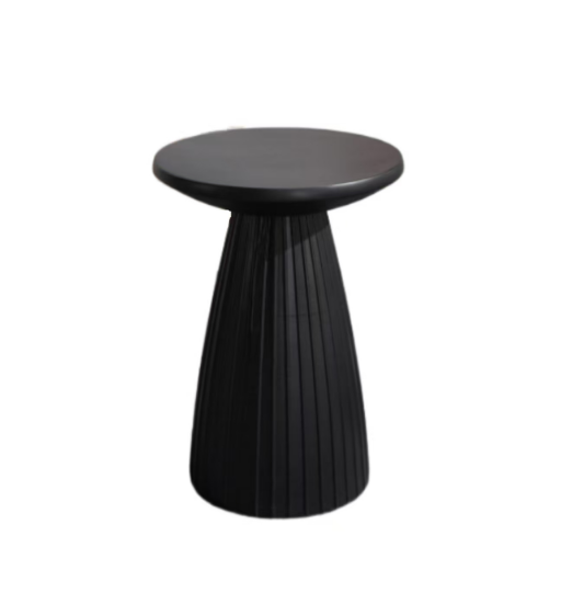Modern Black Magnesium Oxide Side Table 2165