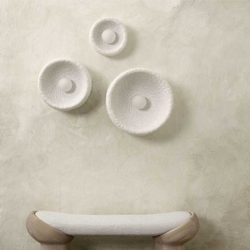 Modern Fiberglass Wall Lamp Small Medium Large