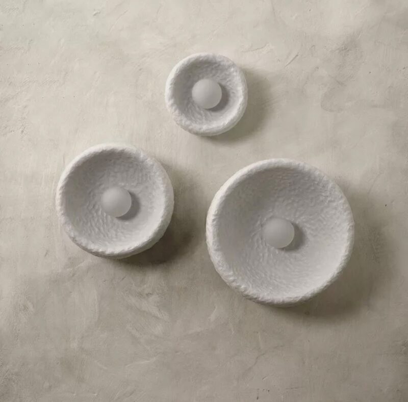 Modern Fiberglass Wall Lamp Small Medium Large