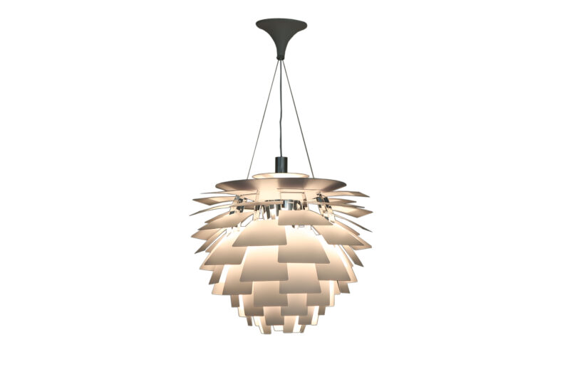 Louis Poulsen White Glass Pendant Lamp
