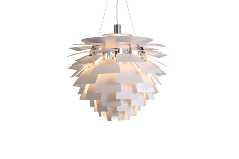 Louis Poulsen White Glass Pendant Lamp