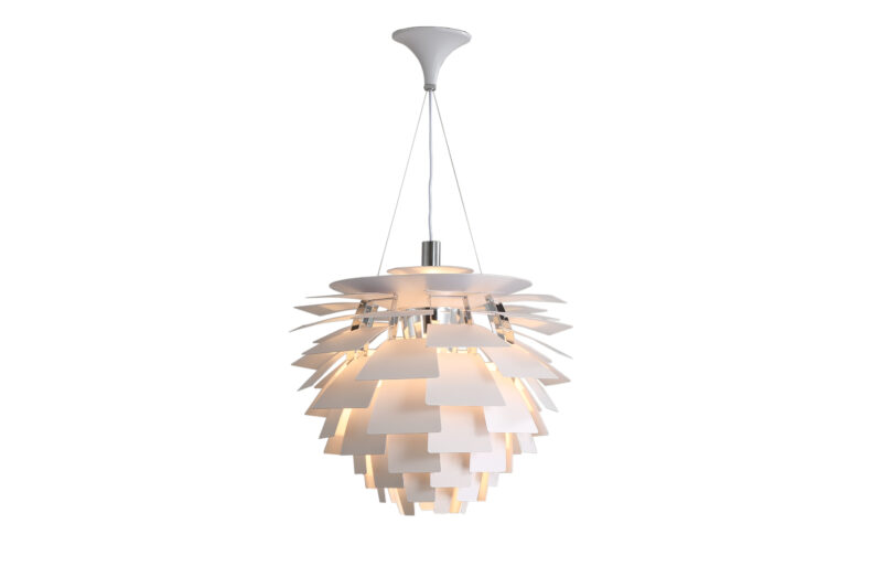 Louis Poulsen White Glass Pendant Lamp