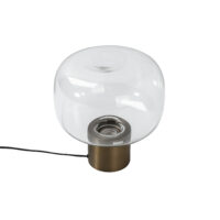 Transparent Aluminum Base Glass Shade Table Lamp