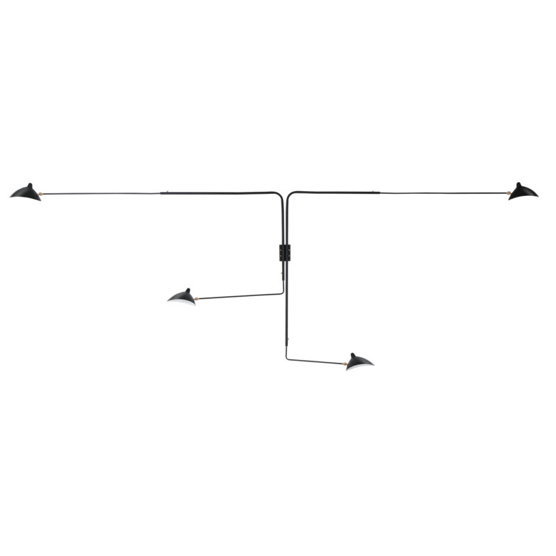 Serge Mouille Four-Arm Rotating Wall Sconce