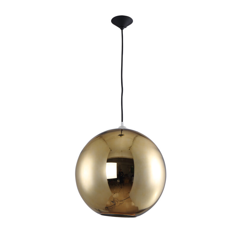 Glass Gold Shade Pendant Lamp 8272S-GD