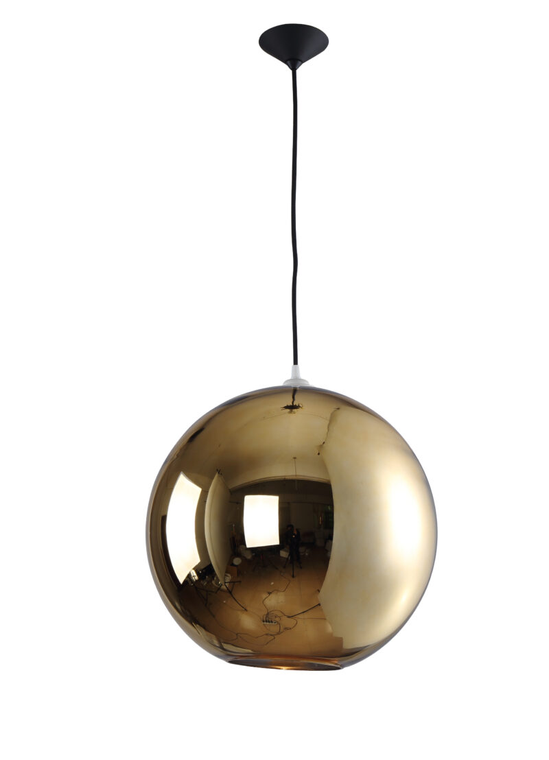 Glass Gold Shade Pendant Lamp 8272S-GD