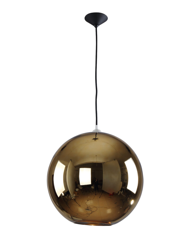 Glass Gold Shade Pendant Lamp 8272S-GD