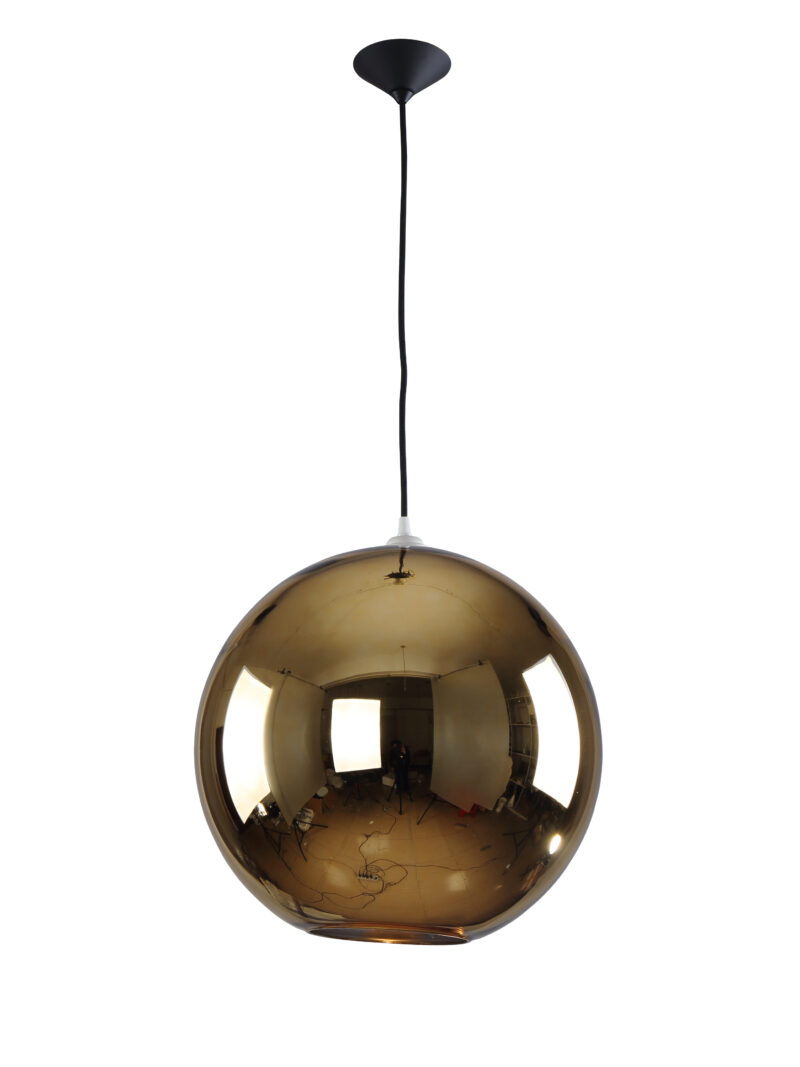 Glass Gold Shade Pendant Lamp 8272S-GD