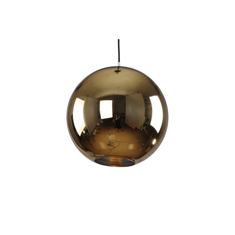 Glass Gold Shade Pendant Lamp 8272S-GD