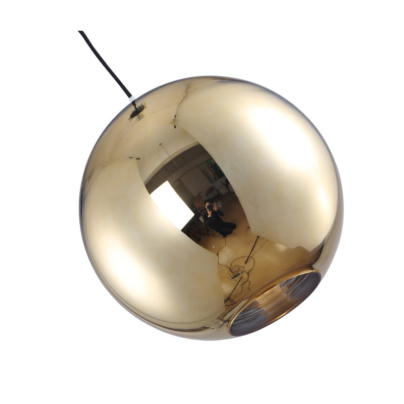 Glass Gold Shade Pendant Lamp 8272S-GD