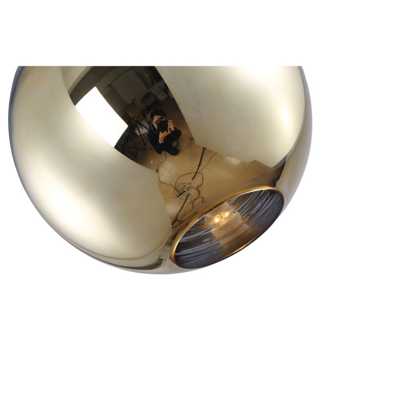 Glass Gold Shade Pendant Lamp 8272S-GD