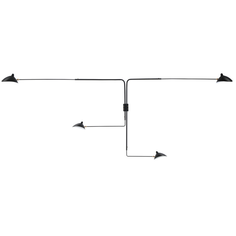 Serge Mouille Four-Arm Rotating Wall Sconce