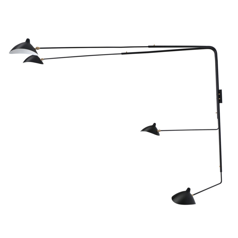 Serge Mouille Four-Arm Rotating Wall Sconce