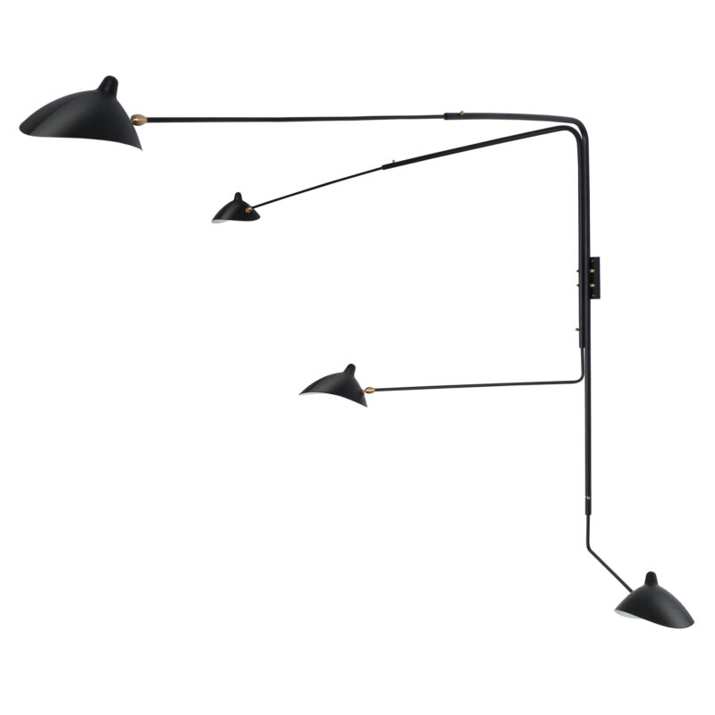Serge Mouille Four-Arm Rotating Wall Sconce