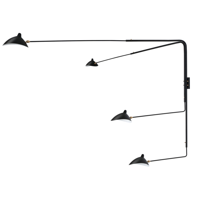Serge Mouille Four-Arm Rotating Wall Sconce