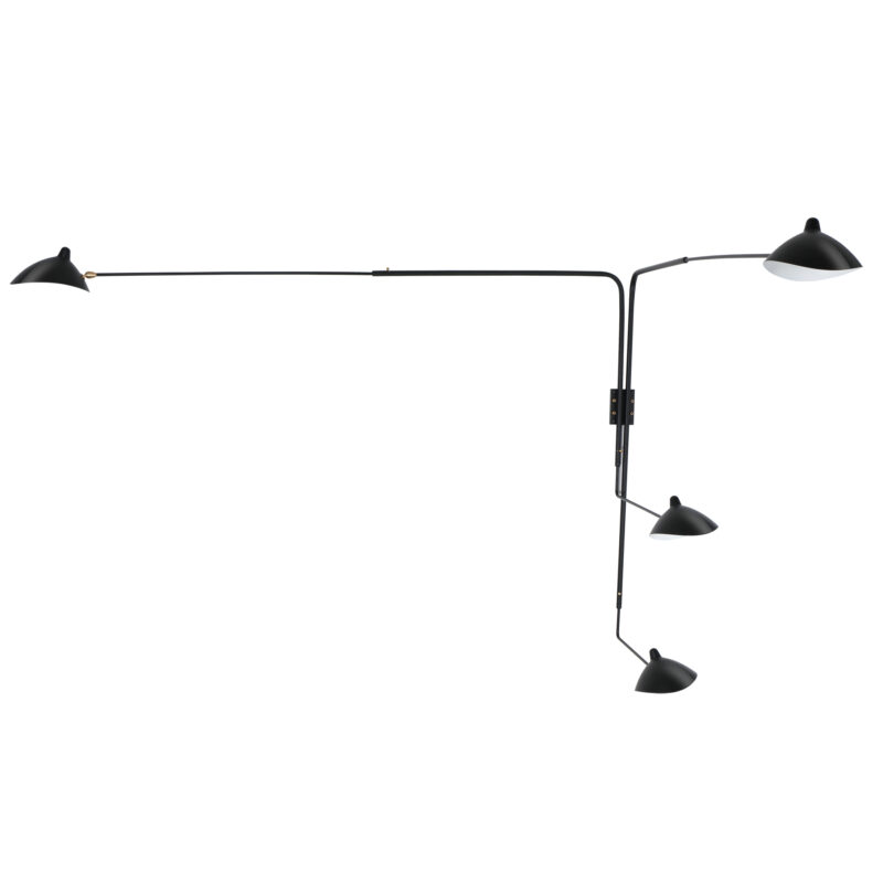 Serge Mouille Four-Arm Rotating Wall Sconce