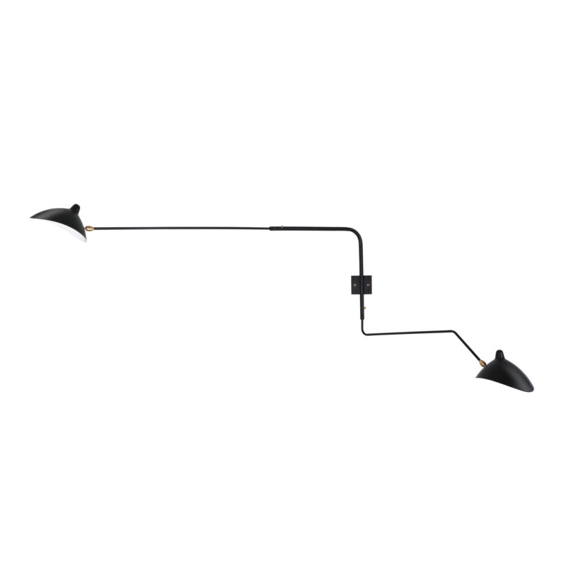 Serge Mouille Two-Arm Rotating Wall Sconce