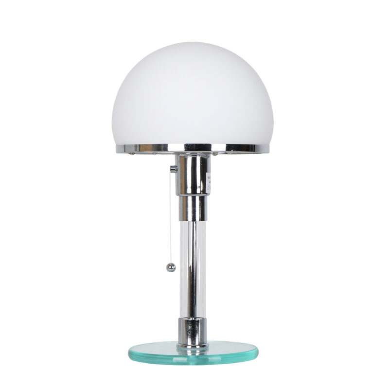 Glass Base Carbon Steel Table Lamp