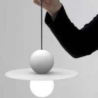 Hardware Glass Rope Cord Pendant Light