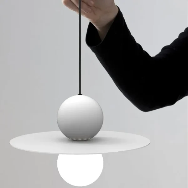 Hardware Glass Rope Cord Pendant Light