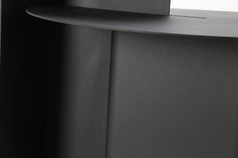Black Carbon Steel Side Table