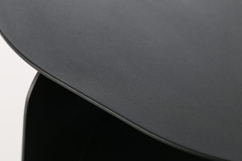 Black Carbon Steel Side Table