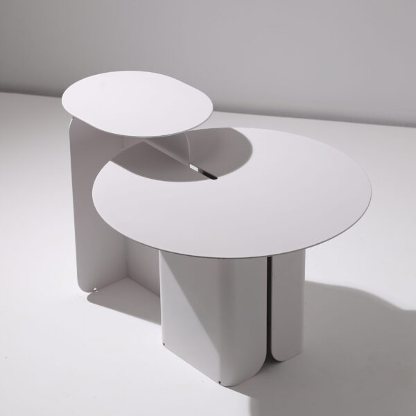 Black Carbon Steel Side Table