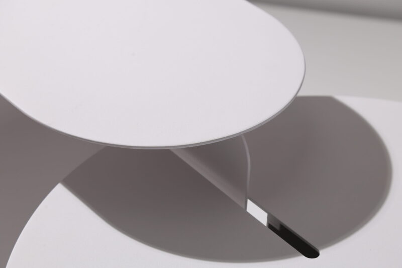Black Carbon Steel Side Table