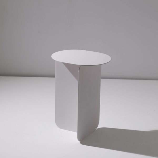 Black Carbon Steel Side Table