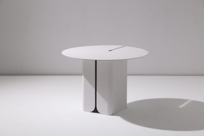 Black Carbon Steel Side Table